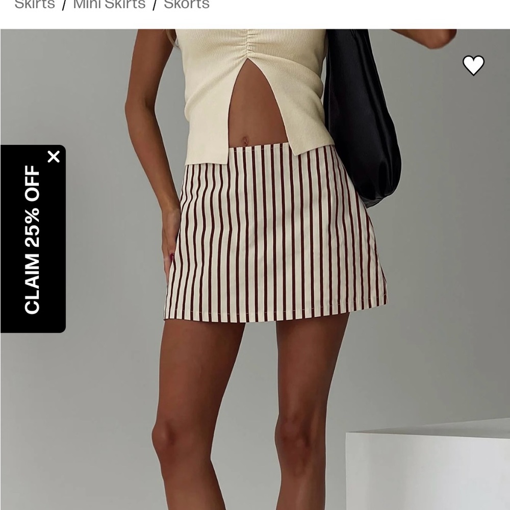 Striped Mini Skort